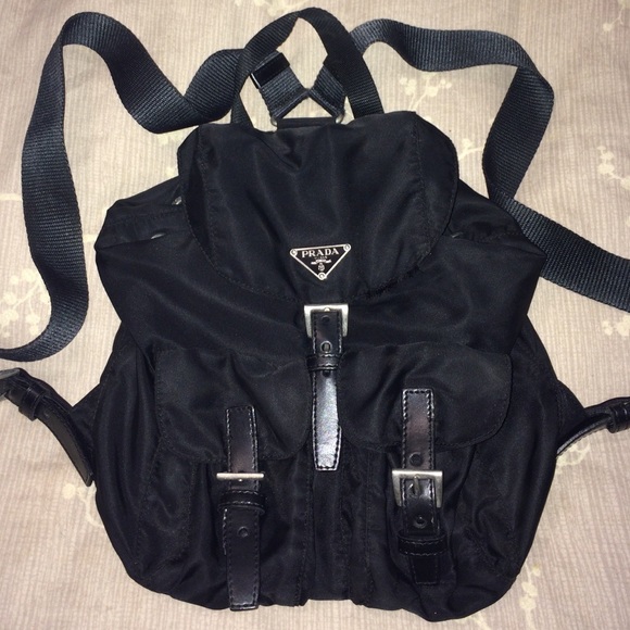 Black Prada Vela small backpack - Picture 1 of 9